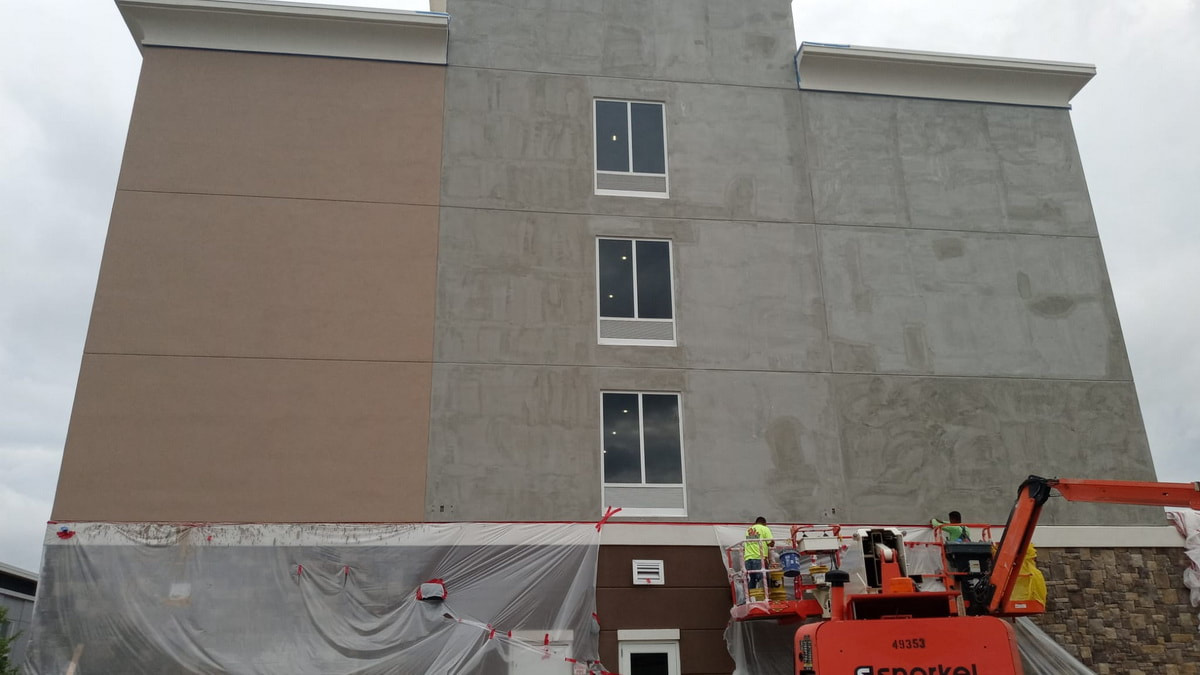 Stucco Picture EIFS Installation Contractor Raleigh NC Wilmingtion NC Goldsboro NC Myrtle Beach SC