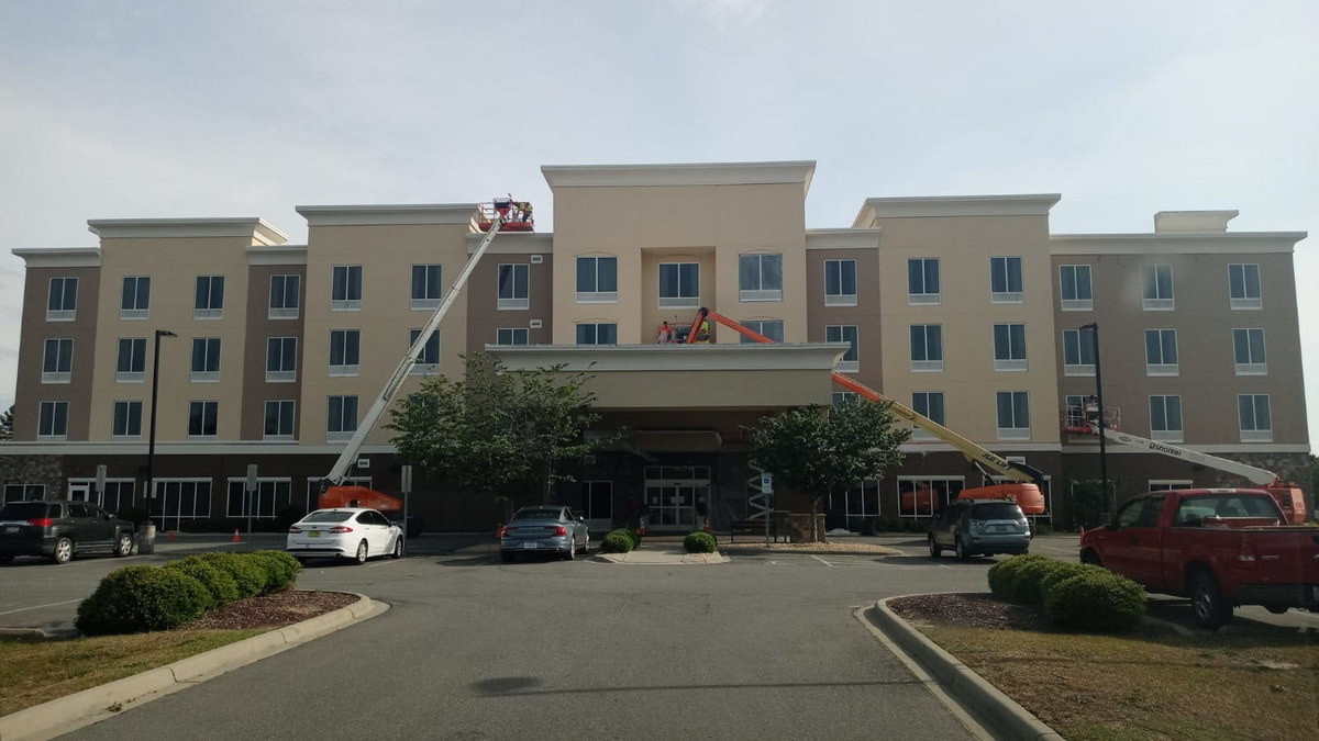 Stucco Picture EIFS Installation Contractor Raleigh NC Wilmingtion NC Goldsboro NC Myrtle Beach SC