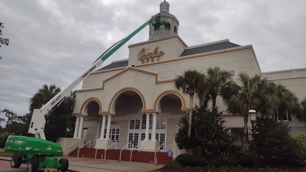 Stucco Restoration of The Carolina Opry Theater - Myrtle Beach SC
